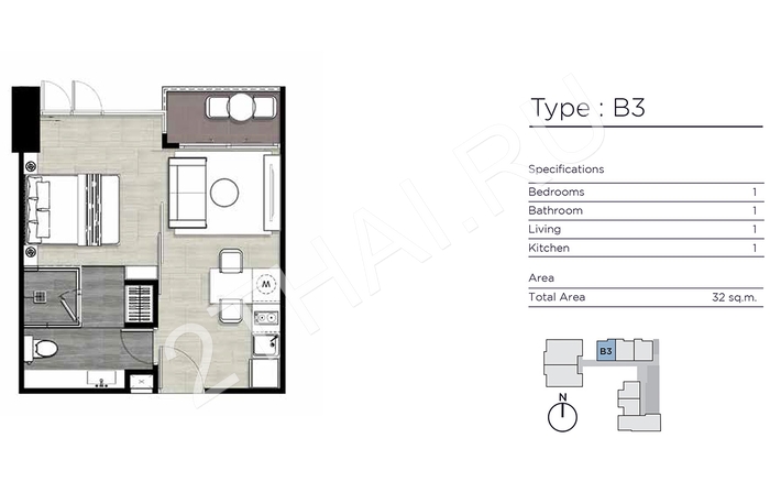 Andromeda Condominium, Паттайя, Пратамнак  - фото, цены, карта и месторасположение