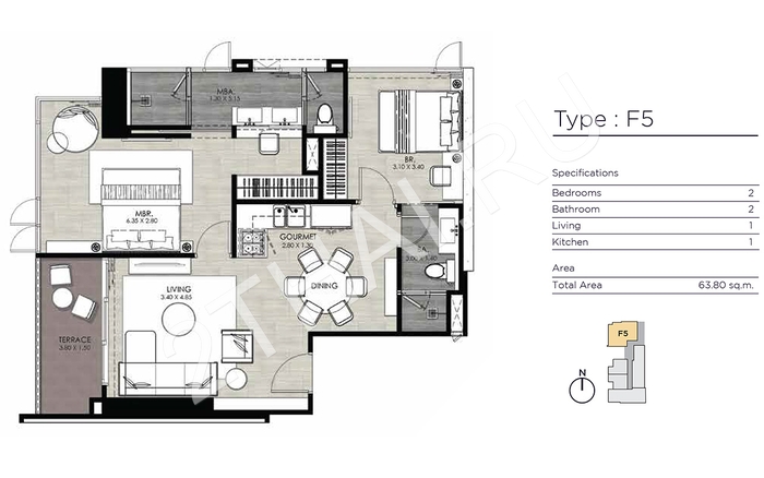 Andromeda Condominium, Паттайя, Пратамнак  - фото, цены, карта и месторасположение